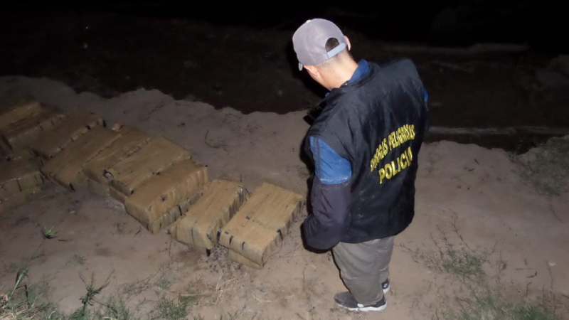 La Policía del Chaco secuestró 310 kilogramos de marihuana en la zona del riacho ancho en Las Palmas
