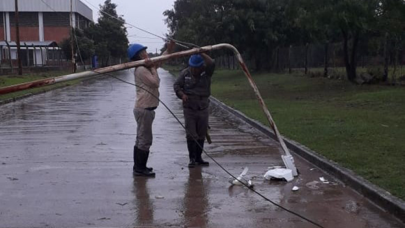 Intensa jornada de trabajo de Secheep tras el temporal