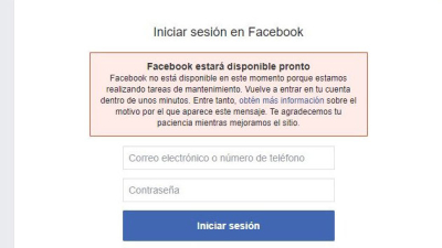 Facebook, WhatsApp e Instagram, con problemas de acceso a nivel mundial