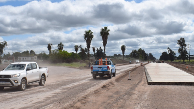 Avanza la obra de travesía urbana sobre la ruta 95 en Sáenz Peña