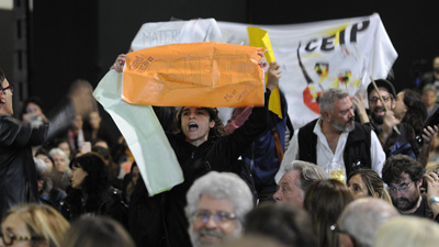 Accidentado discurso del secretario de Cultura en la apertura de la 45° Feria del Libro de Buenos Aires
