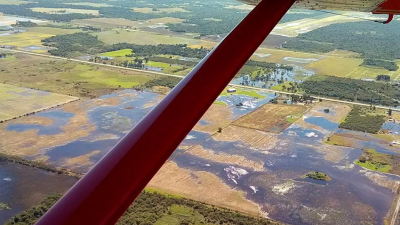 Enorme espejo de agua en gran parte del Chaco