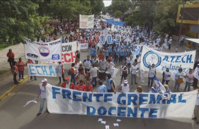 Docentes chaqueños adhieren al paro nacional de hoy