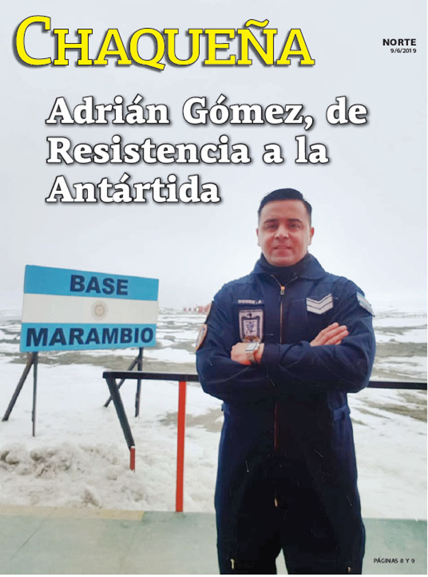 Adrián Gómez, de Resistencia a la Antártida