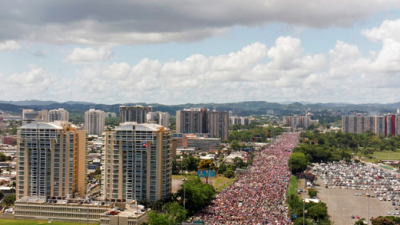 Puerto Rico: decenas de miles exigen la renuncia del gobernador