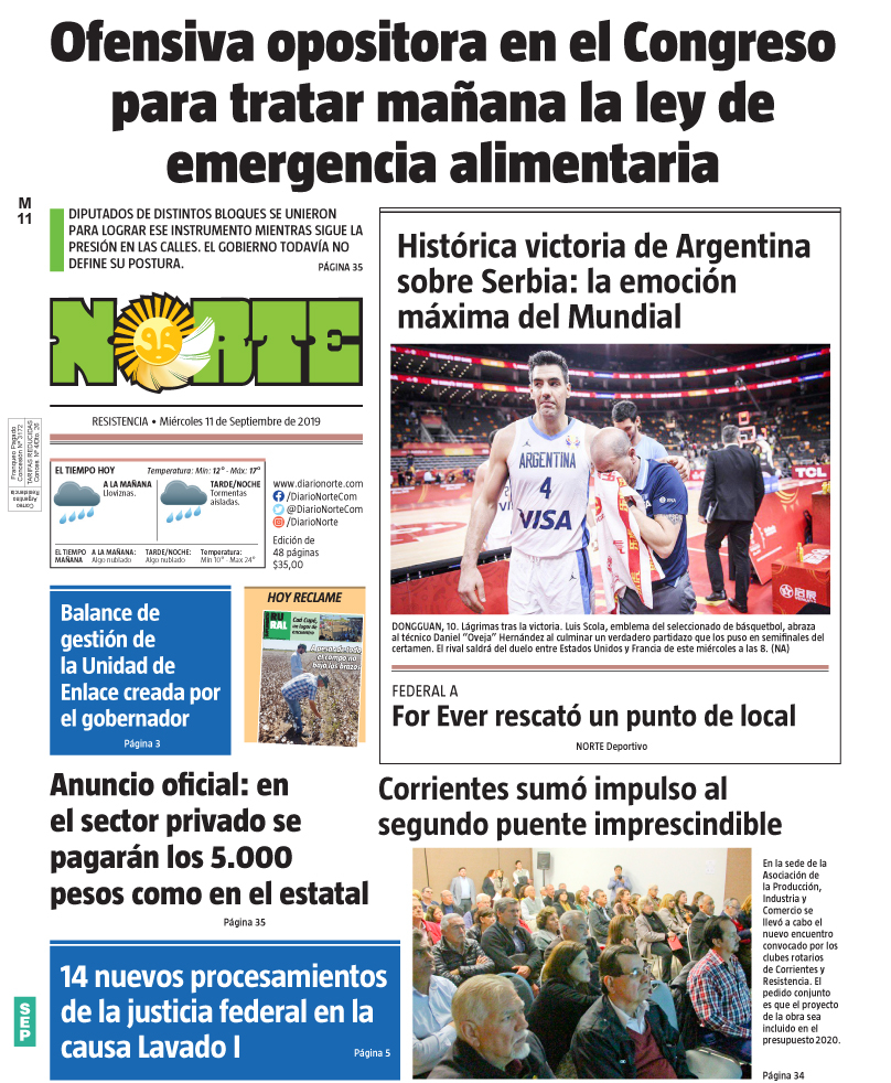 Edicion del 11-09-2019