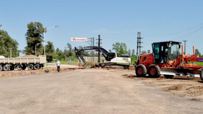 La obra de la colectora en ruta 95 continúa en Sáenz Peña