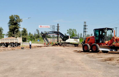 La obra de la colectora en ruta 95 continúa en Sáenz Peña 