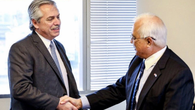 Alberto Fernández se reunió con el embajador de Estados Unidos, Edward Prado