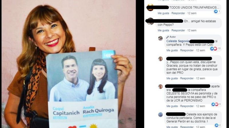 Diferencias en el PJ: Celeste Segovia sorprendió con sus posteos en redes