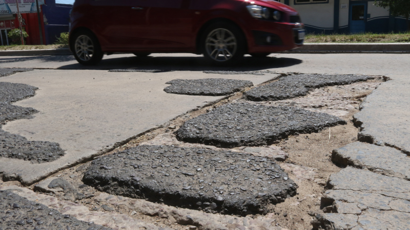 La avenida 9 de Julio, una arteria de alto riesgo por su pésimo estado