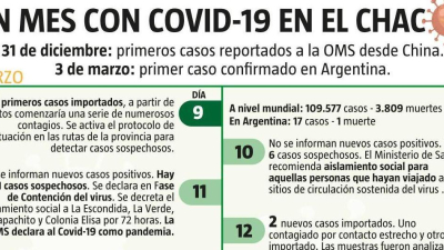 A un mes del ingreso del coronavirus al Chaco