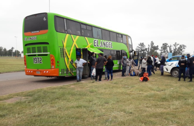 Interceptan un colectivo con 58 pasajeros procedentes de Rosario