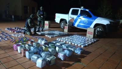 Prefectura secuestró marihuana y mercaderías en Misiones