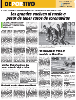 Los grandes vuelven al ruedo a pesar de tener casos de coronavirus