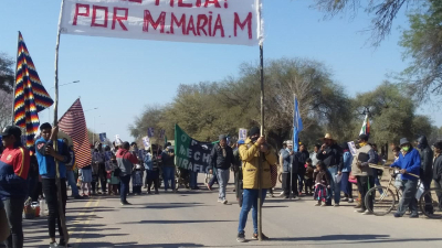 A un año del femicidio de Magdalena Moreira hubo una marcha