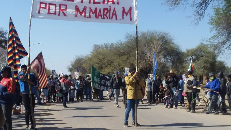 A un año del femicidio de Magdalena Moreira hubo una marcha