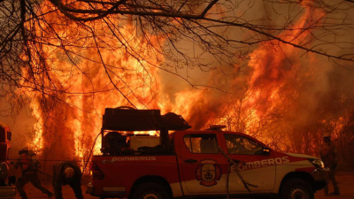Impactantes incendios en Córdoba: "El fuego está descontrolado"