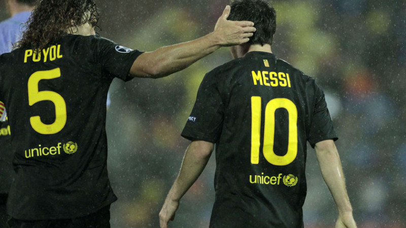 El apoyo de los compañeros de Messi
