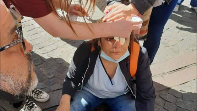 La policía agredió a enfermeros que marchaban en Buenos Aires