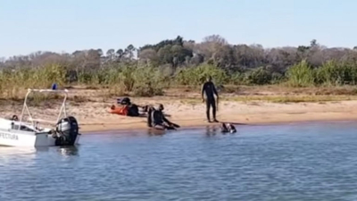 Prefectura encontró un cuerpo y determinan si es de uno de los jóvenes desaparecidos en el Paraná