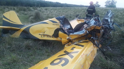 Cayó una avioneta: murió un hombre y su hijo está en grave estado