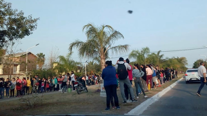 En la tarde del domingo, Sáenz Peña tuvo ganas de salir a la calle