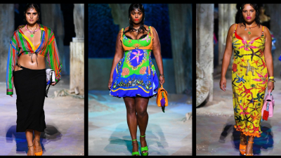 Con las modelos de talla grande Versace hizo historia en la Semana de la Moda de Milán