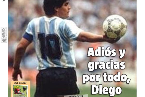 La muerte del Diego en los principales diarios del mundo