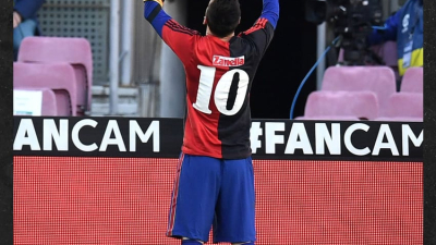 Messi rindió un particular homenaje a Maradona