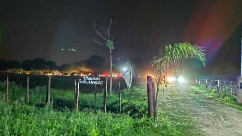 Colonia Benítez: la Policía desarticuló una fiesta clandestina en una quinta