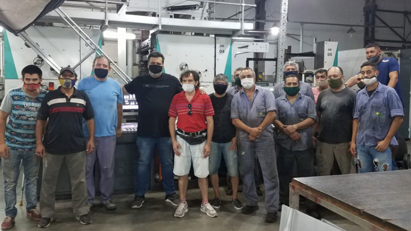Visita de la nueva dirección de NORTE a la planta impresora