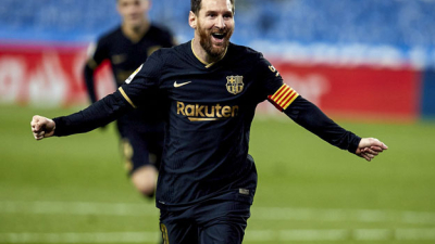 Messi batió dos récords en la goleada del Barcelona ante la Real Sociedad