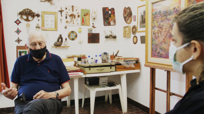 “No pienso alejarme de la pintura, voy a pintar hasta que la vida me lo permita”