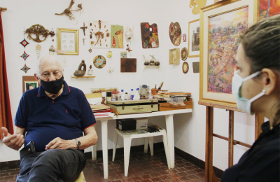 “No pienso alejarme de la pintura, voy a pintar hasta que la vida me lo permita”