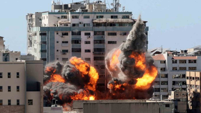 Gaza: bombardeo israelí demolió el edificio sede de las agencias internacionales