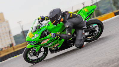 Mauro Passarino, podio y líder de la N400 Cup de Superbike de Brasil