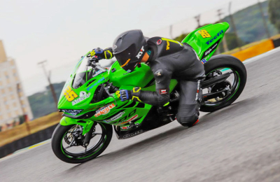 Mauro Passarino, podio y líder de la N400 Cup de Superbike de Brasil