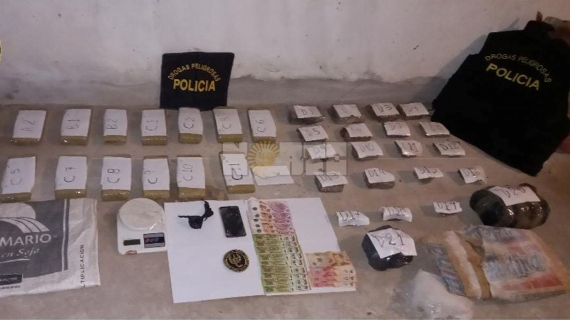 Secuestraron 15 kilos de marihuana en Pinedo