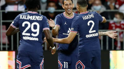 Sin Messi, el PSG goleó al Brest a domicilio