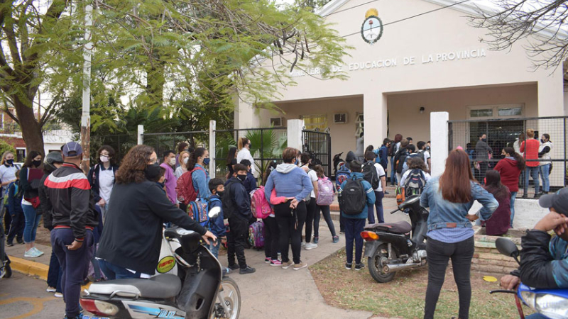 Los alumnos volvieron a la presencialidad en las escuelas