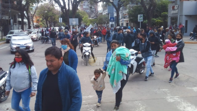 Nueva manifestación invadió el centro de Resistencia: enojo de conductores y comerciantes