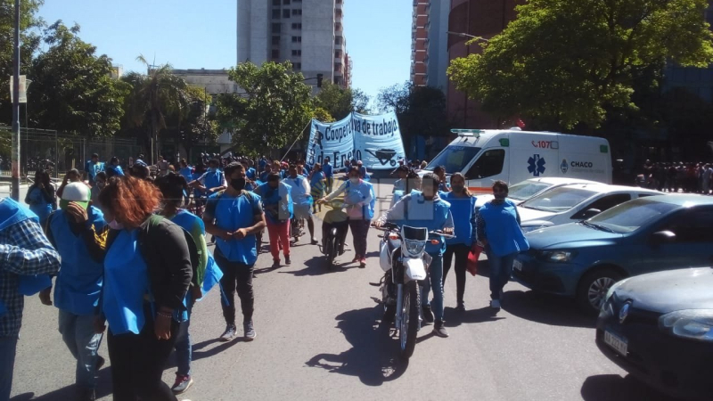 Cooperativas de trabajo y movimientos se movilizan a Casa de Gobierno