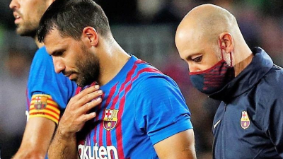 Sergio Agüero se queda al menos tres meses sin jugar mientras evalúan su estado cardíaco