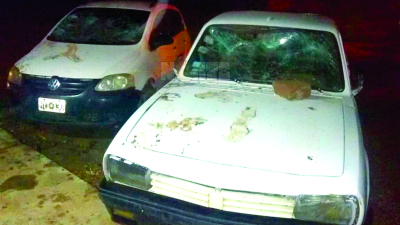 Destrozos, corridas y disparos en Miraflores: 11 detenidos y dos policías heridos