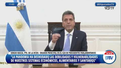 Massa: "Argentina es deudor financiero pero acreedor ambiental global"