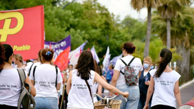 Marchan en defensa de la Ley de Educación Sexual Integral
