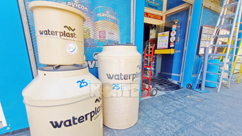 Frente a fallas en el suministro de agua, creció la demanda de tanques