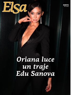 Oriana luce un traje Edu Sanova