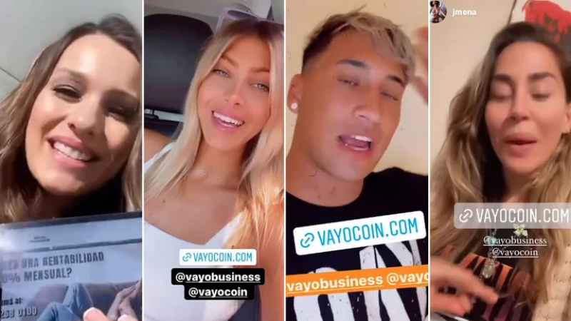 Investigan a famosos vinculados con Vayo Coin: el grupo ya debe más de $60 millones en cheques sin fondos